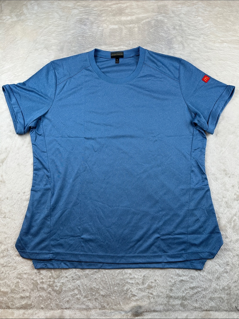 McDonald’s Women’s Blue Performance Uniform Shirt XL Employee Polyester MC308